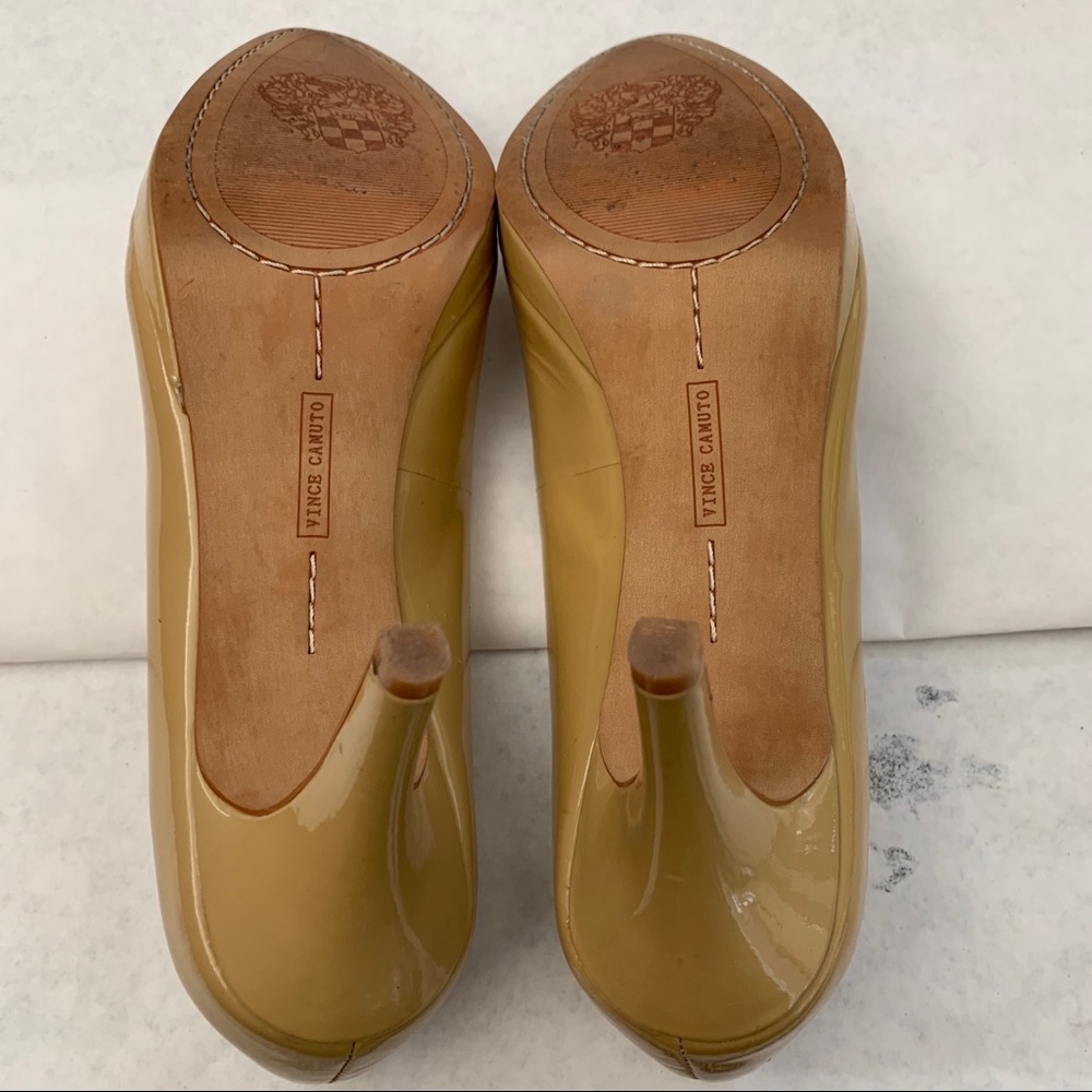 Vince Camuto Tan Heels Beige Flirty Nude W 7 - Picture 7 of 10